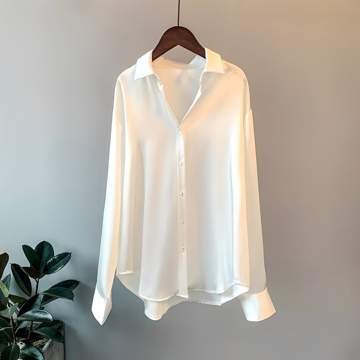Ashley - Camisa Formal de Manga Larga