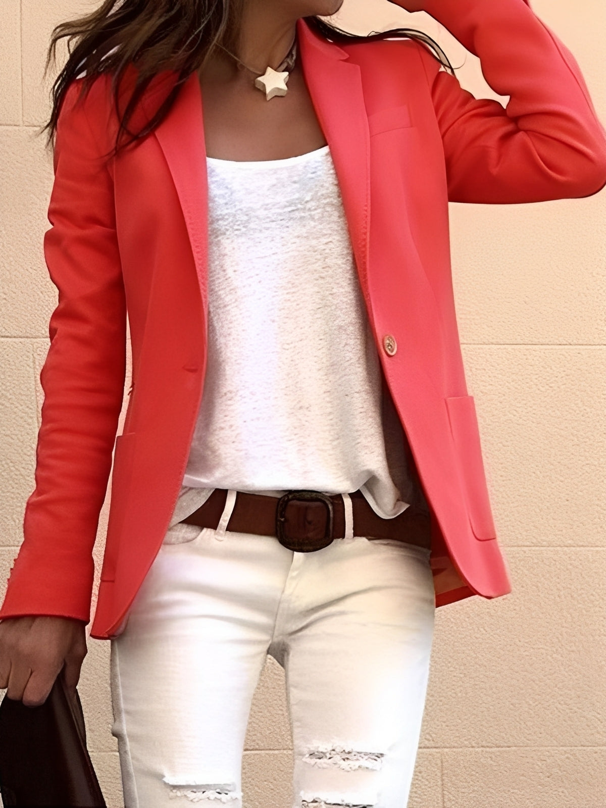 Leonie - Chaqueta casual y elegante de corte ajustado para damas