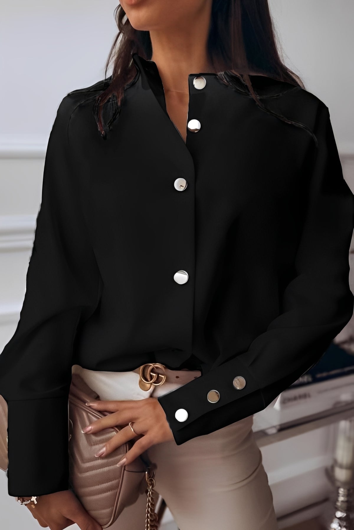 Ashley - Blusa Elegante de Manga Larga