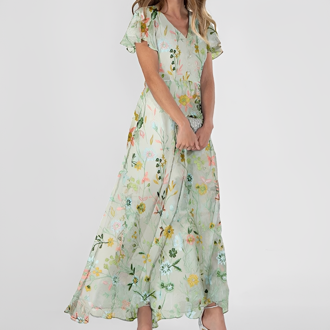 Lirio - Vestido maxi floral elegante
