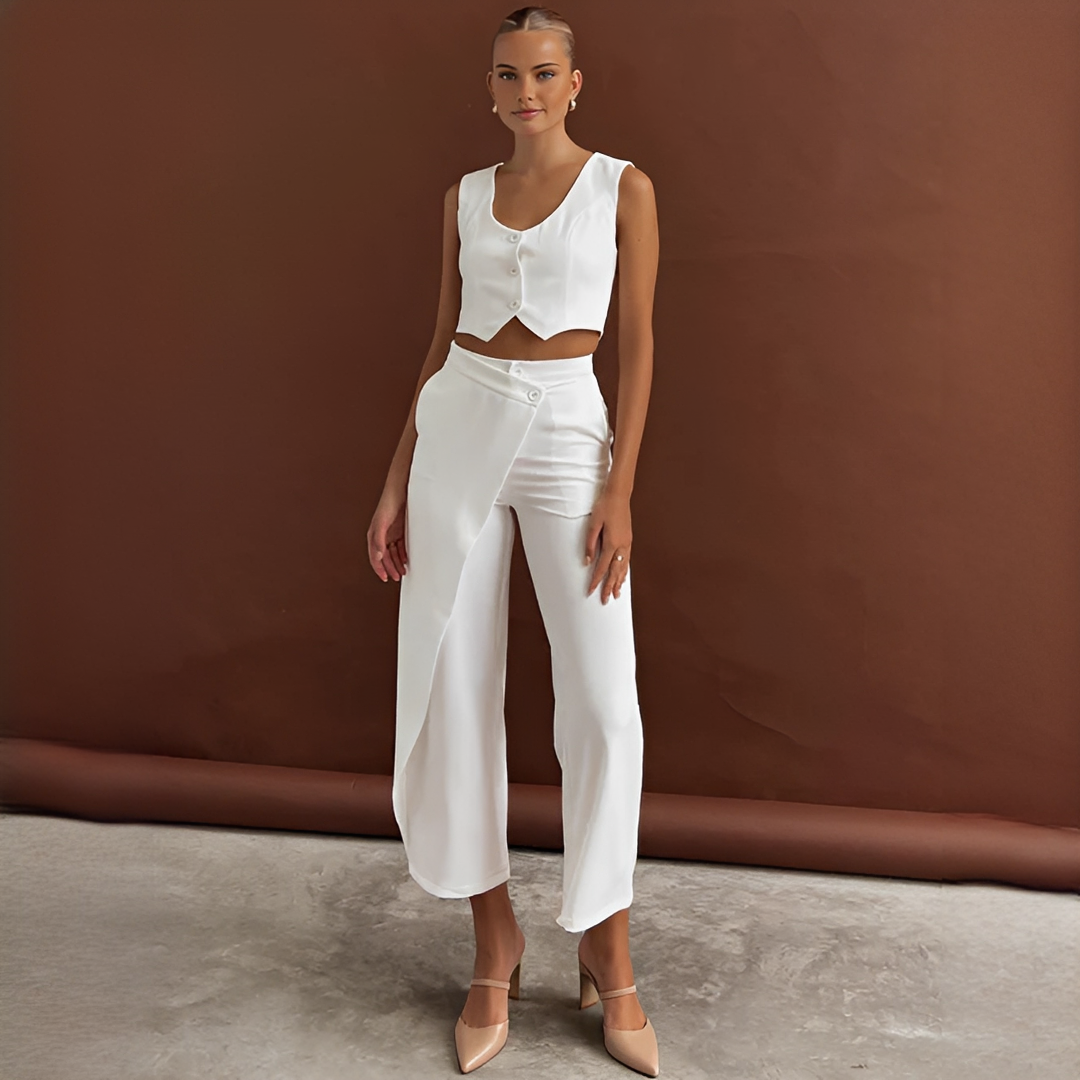 Agnes - Traje de Chaleco y Pantalones a la Moda