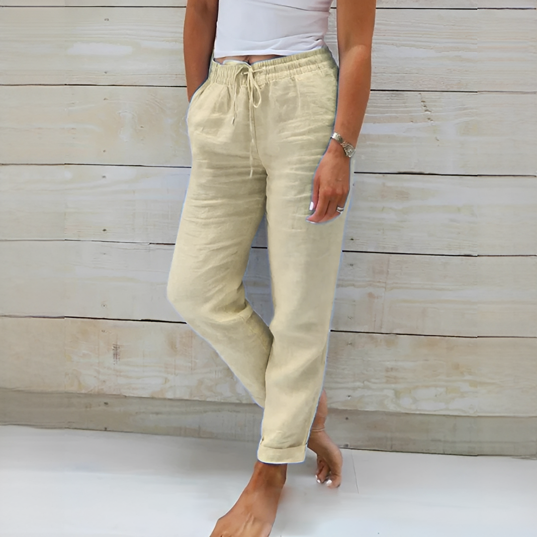 Susan - Pantalones de Estilo Relajado para Uso Diario
