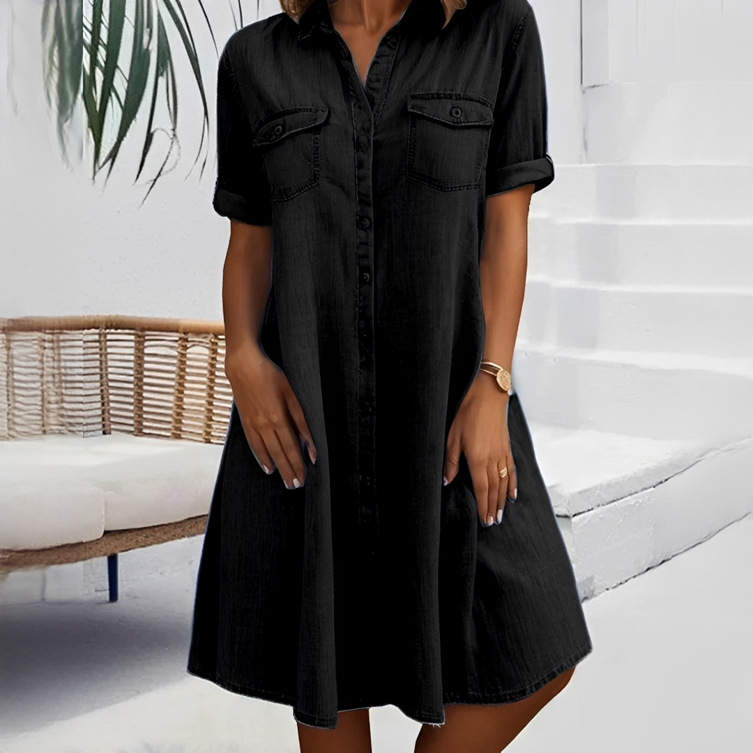 Naomi - Vestido Mini Informal con Botones
