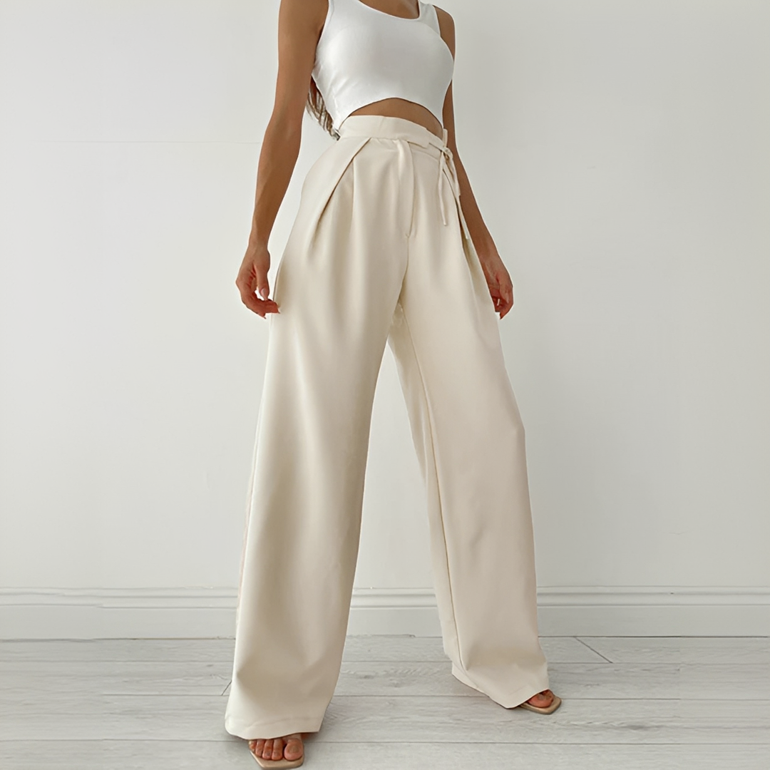 Ezra - Pantalones Casuales de Pierna Ancha