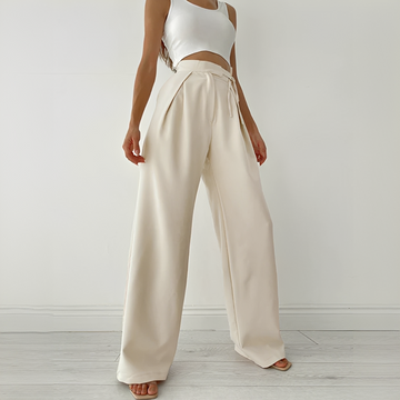 Ezra - Pantalones Casuales de Pierna Ancha