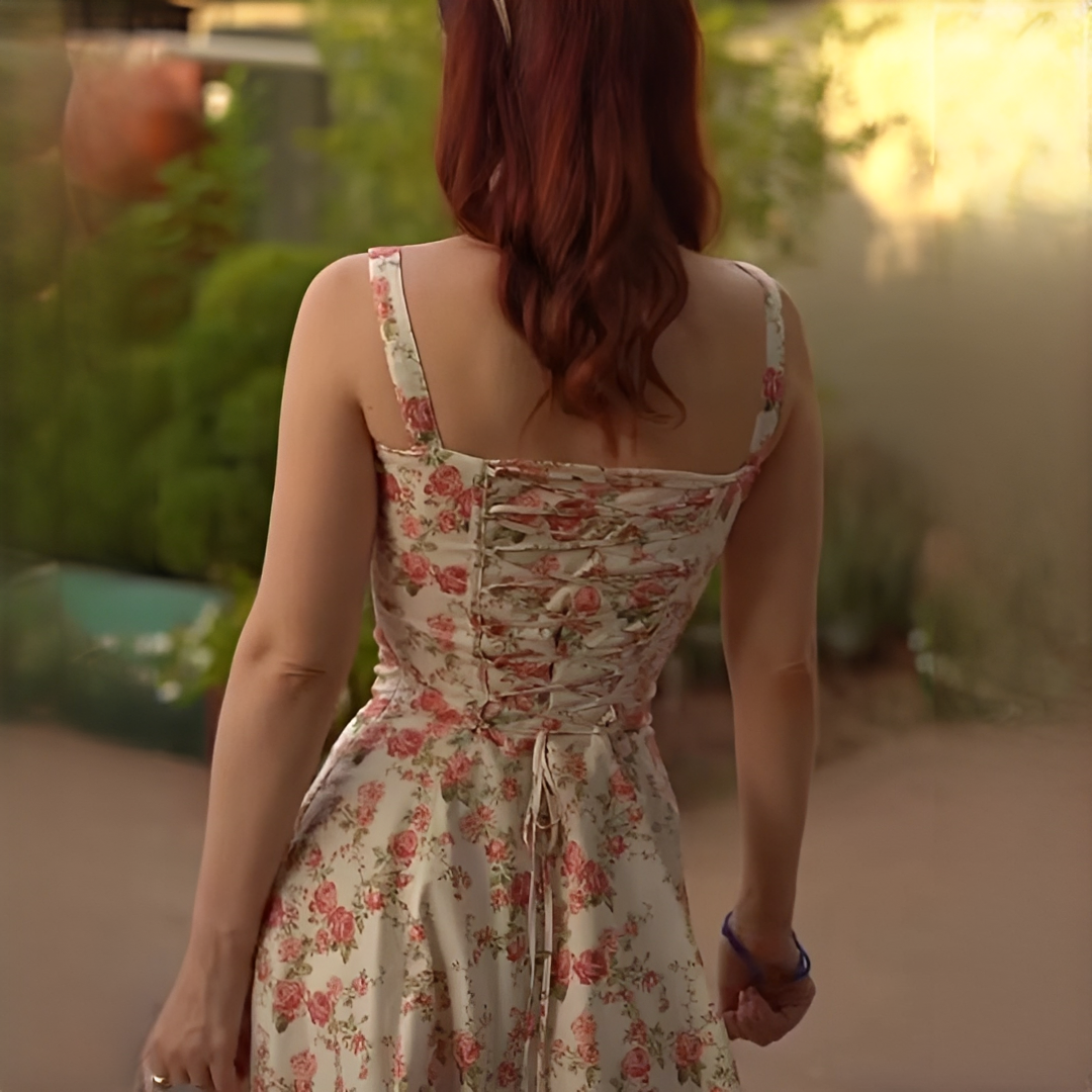 Quinny - Vestido midi floral