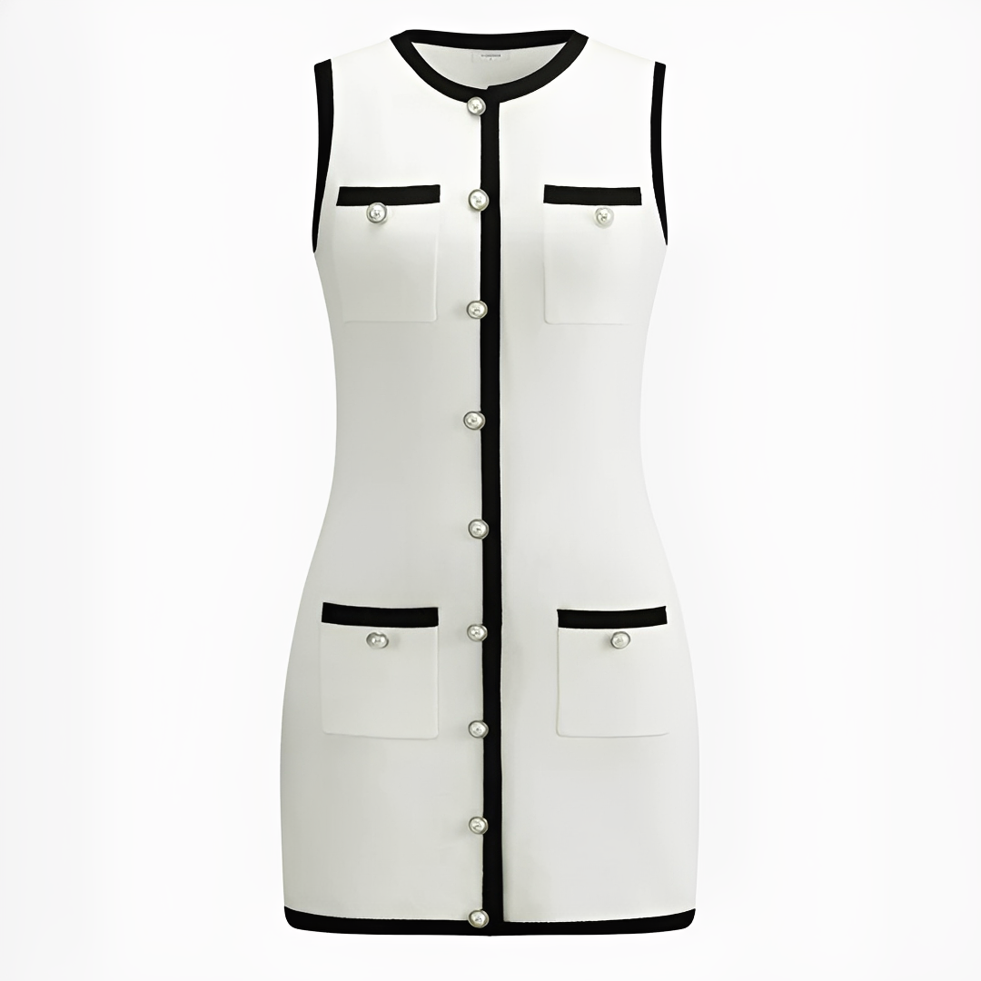 Delilah - Vestido corto sin mangas y chic