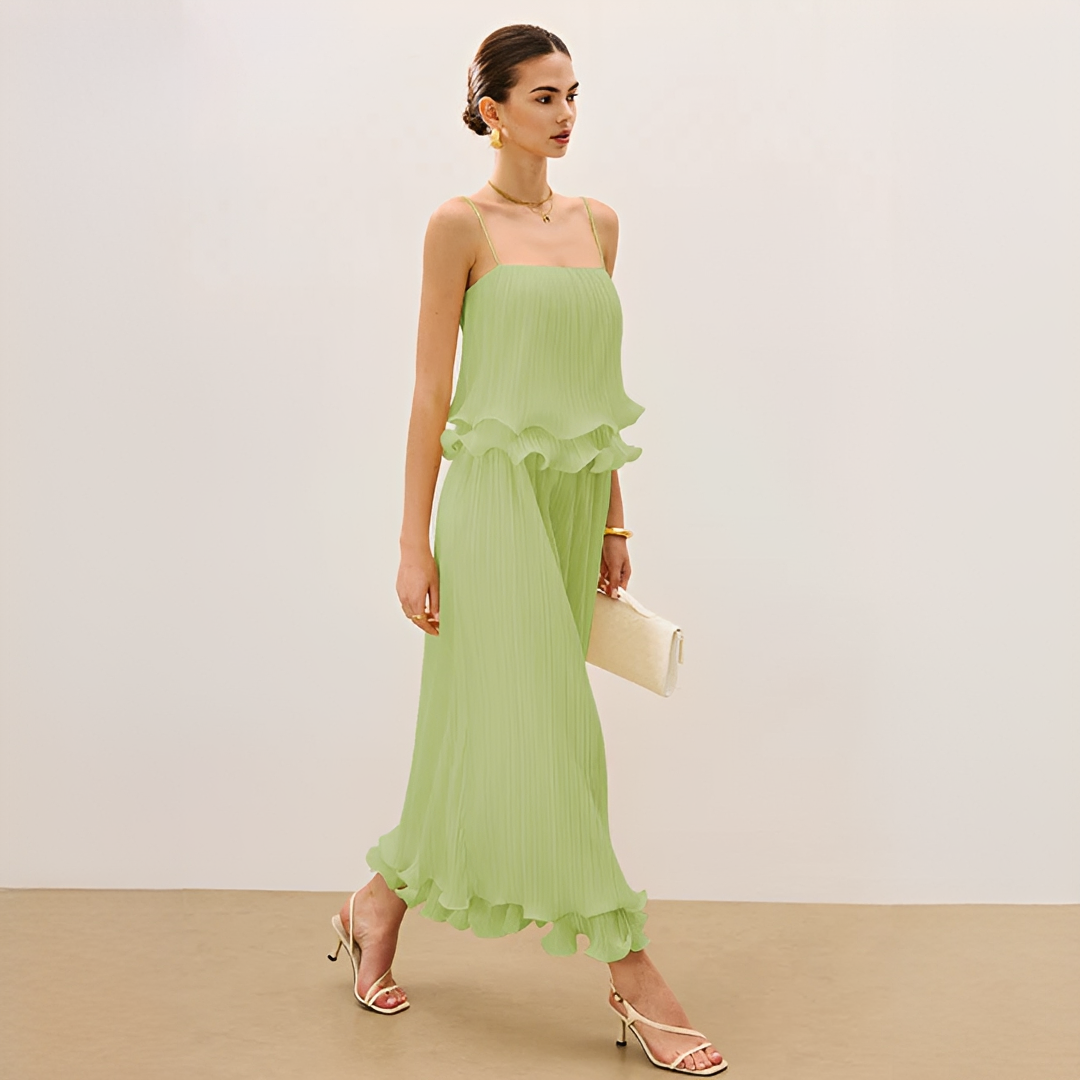 Daphne - Conjunto de Falda Sofisticada con Pliegues