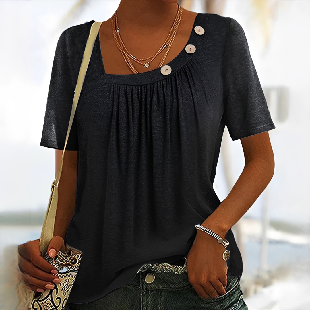 Joanne - Blusa con Botones Elegante