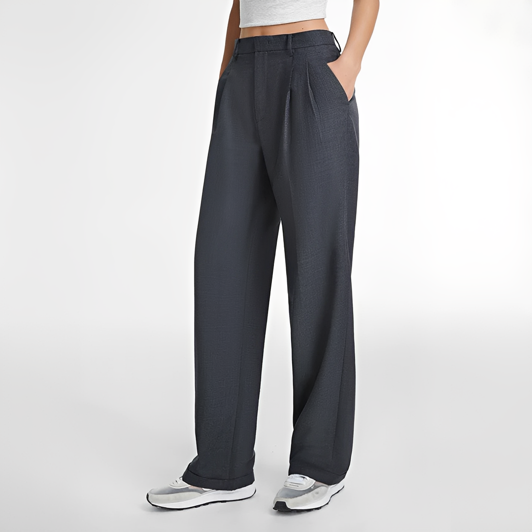 Ailany - Pantalones casuales de pierna recta