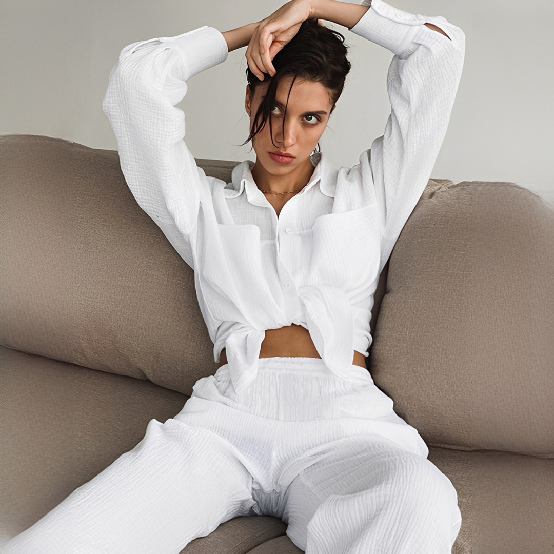Lucille - Set Informal de Dos Piezas con Pantalones