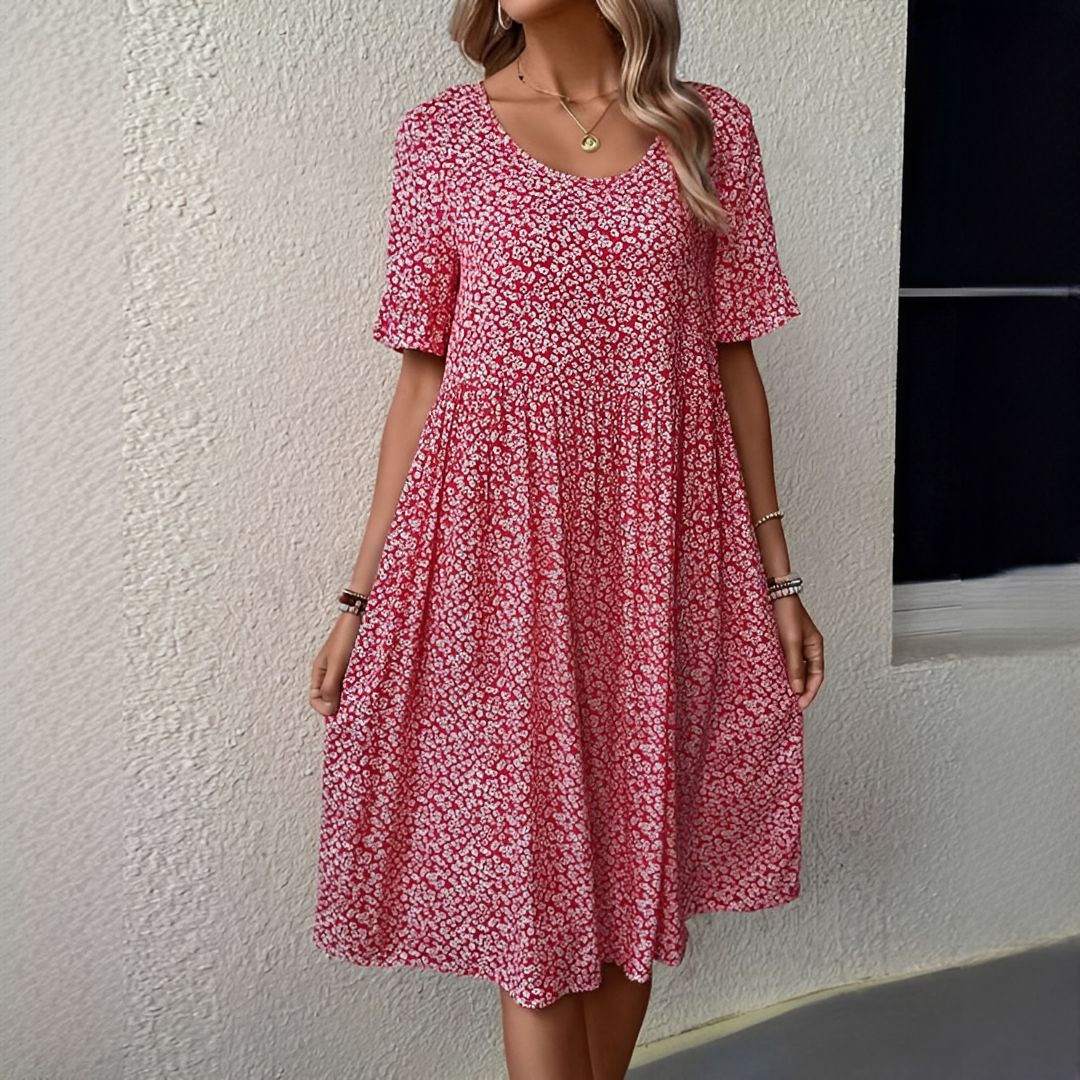 Janina – Vestido de mujer con cuello redondo – ideal para días soleados