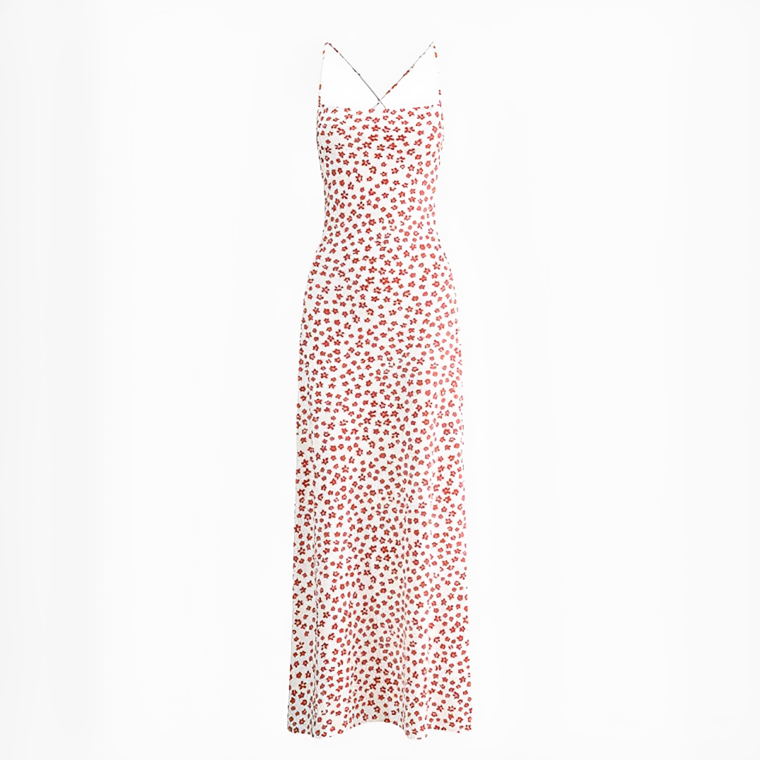 Emily - Vestido largo fluido con tirantes