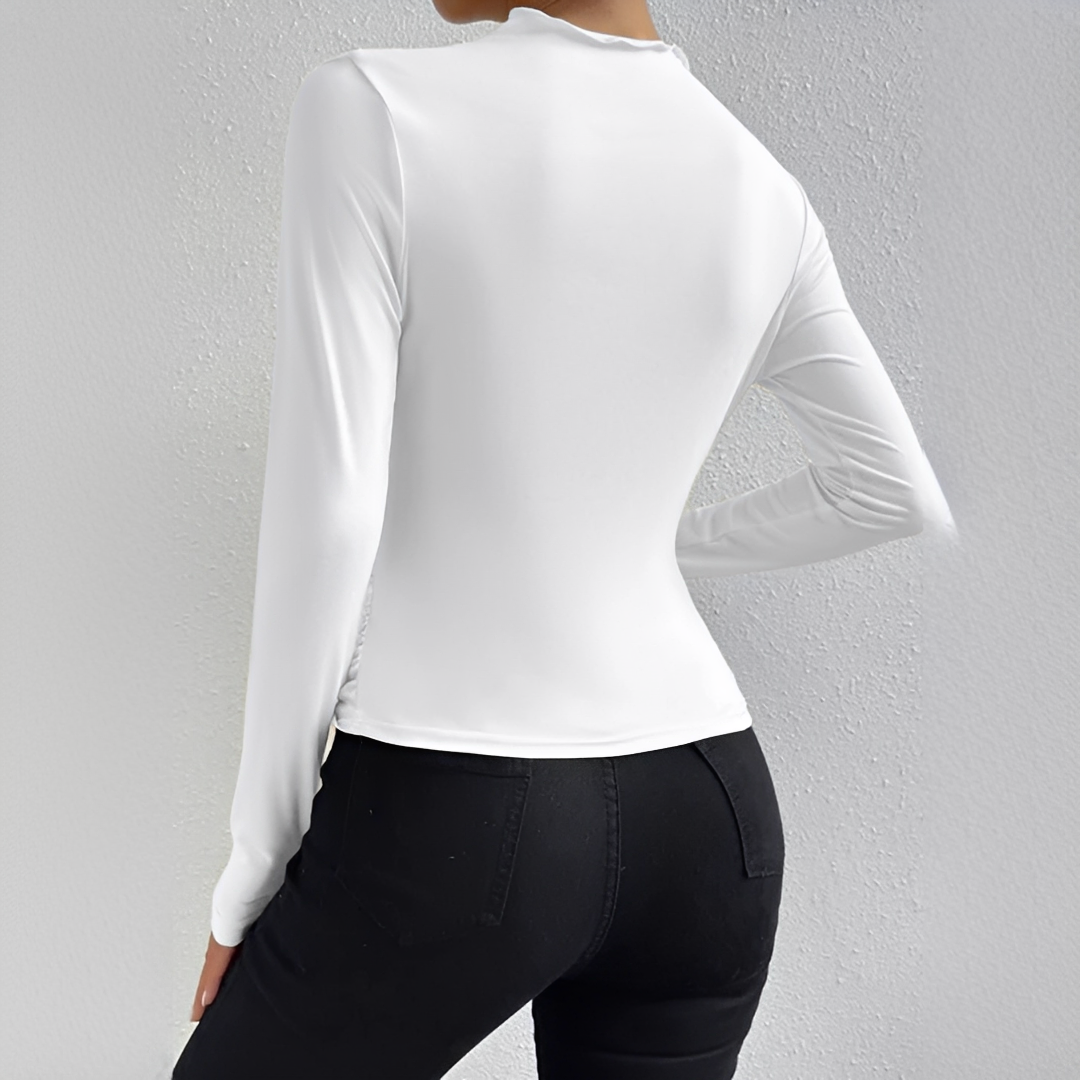 Rochelle - Blusas elegantes de manga larga