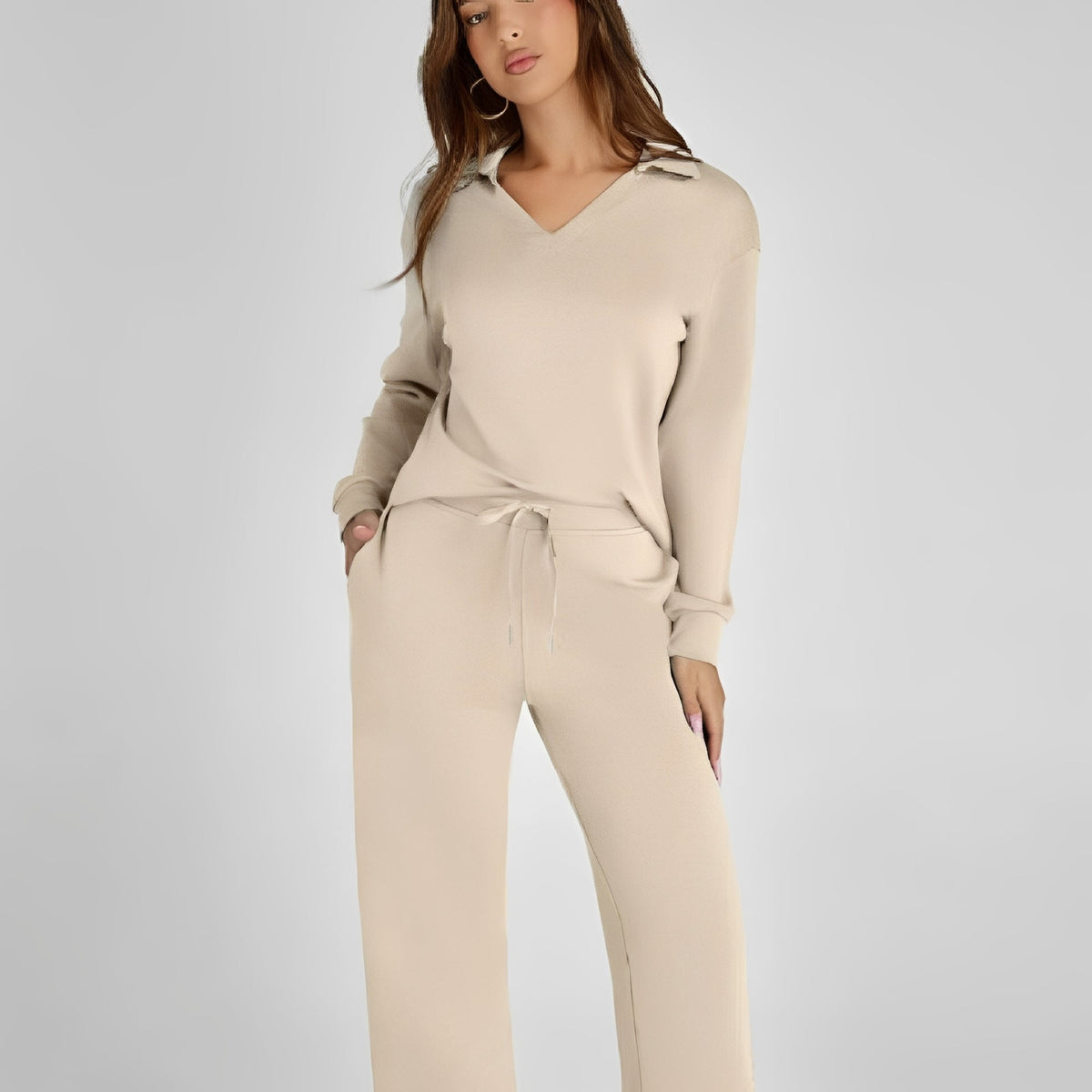 Carmena - Set de pantalones confortable y acogedor