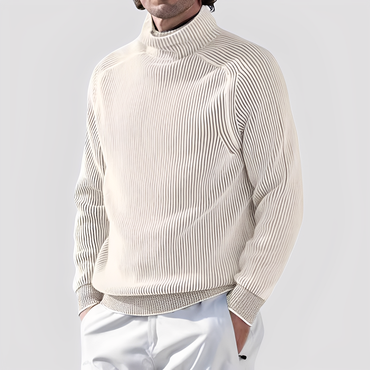 Chadwick - Suéter de cuello alto cómodo