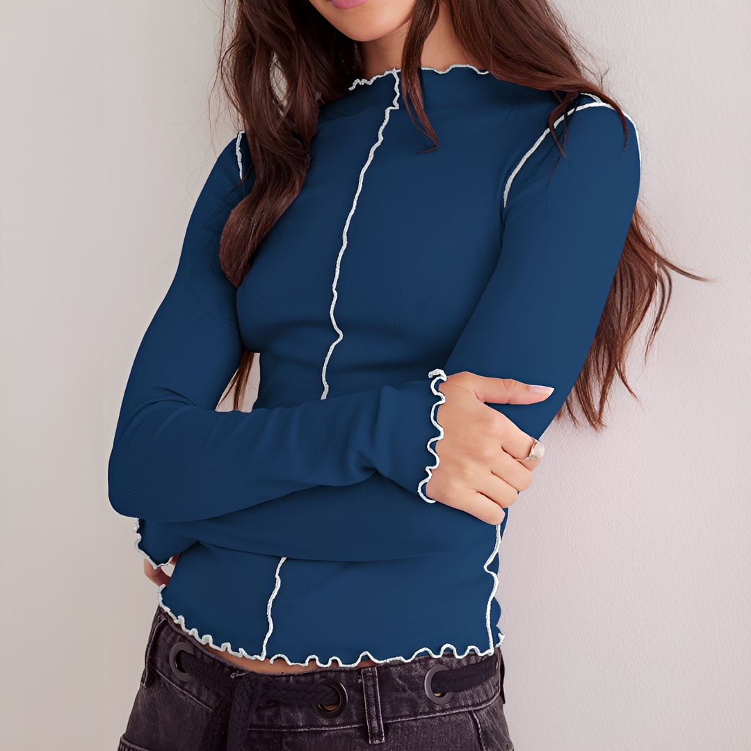 Shania - Camisa Cómoda de Manga Larga