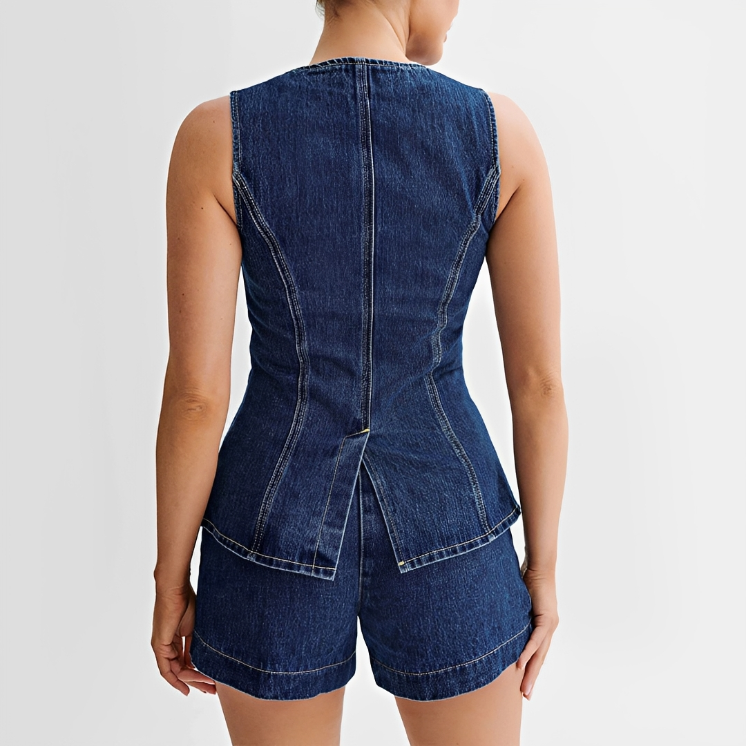 Collin - Conjunto de Chaleco y Shorts a la Moda