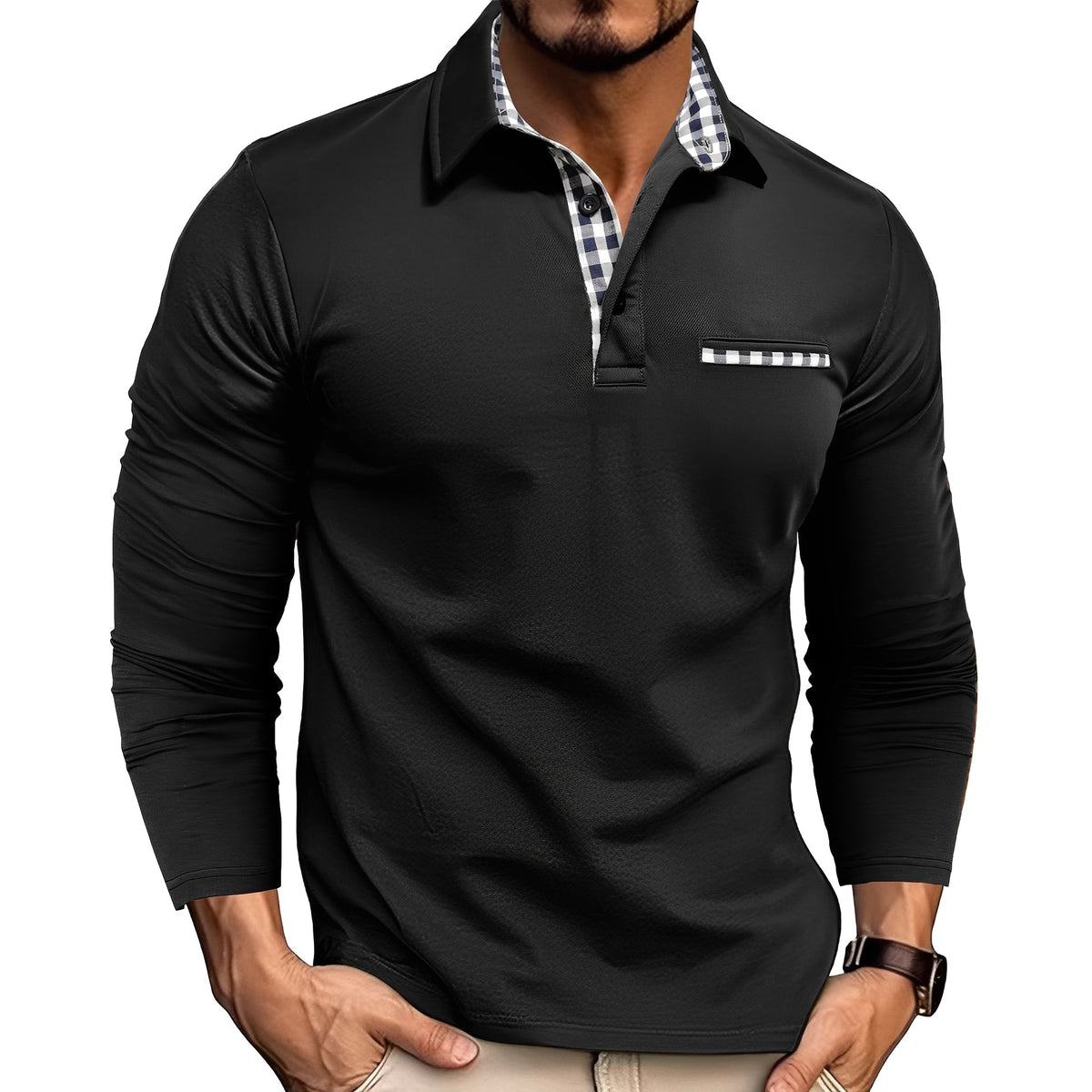 Charel - Camiseta de manga larga duradera