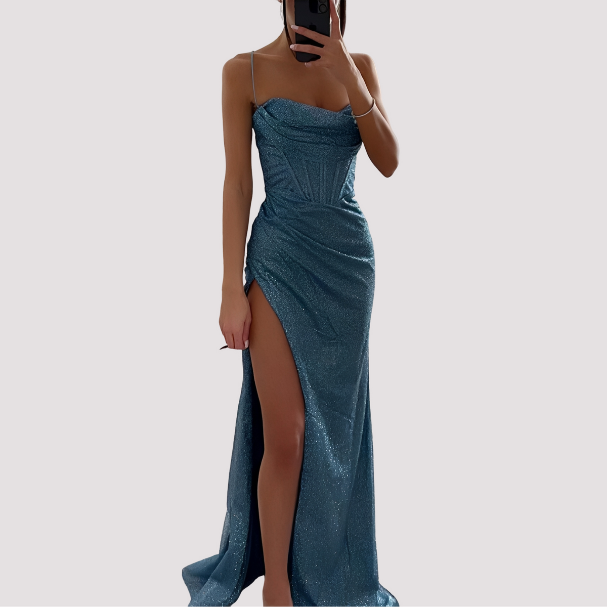 Bonnie - Vestido Largo Elegante con Abertura