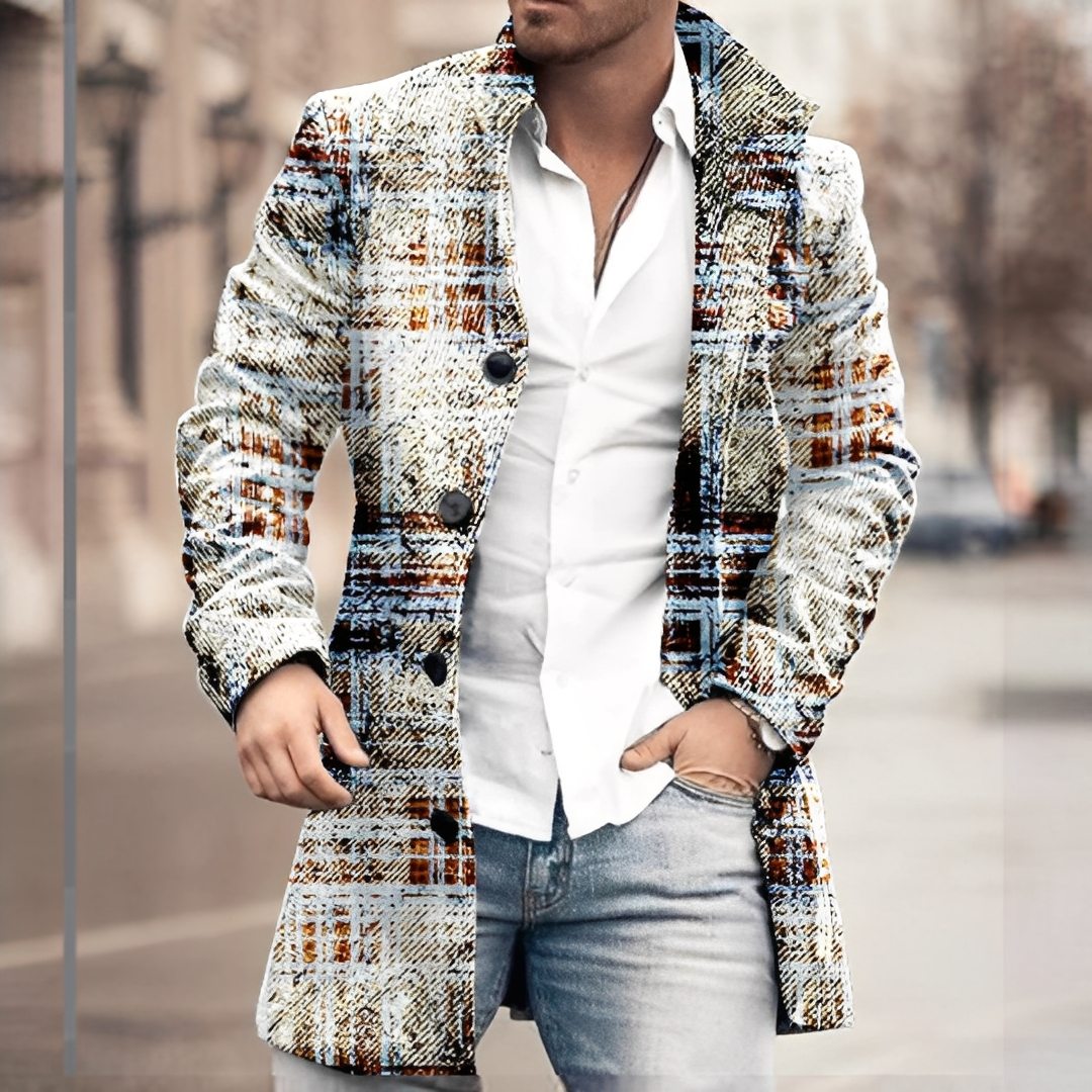 Louison - Abrigo largo con botones elegantes para hombres
