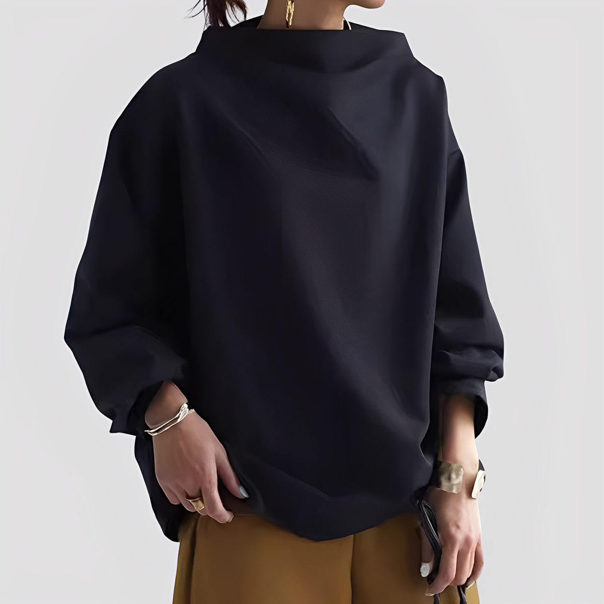 Twyla - Jersey de corte suelto