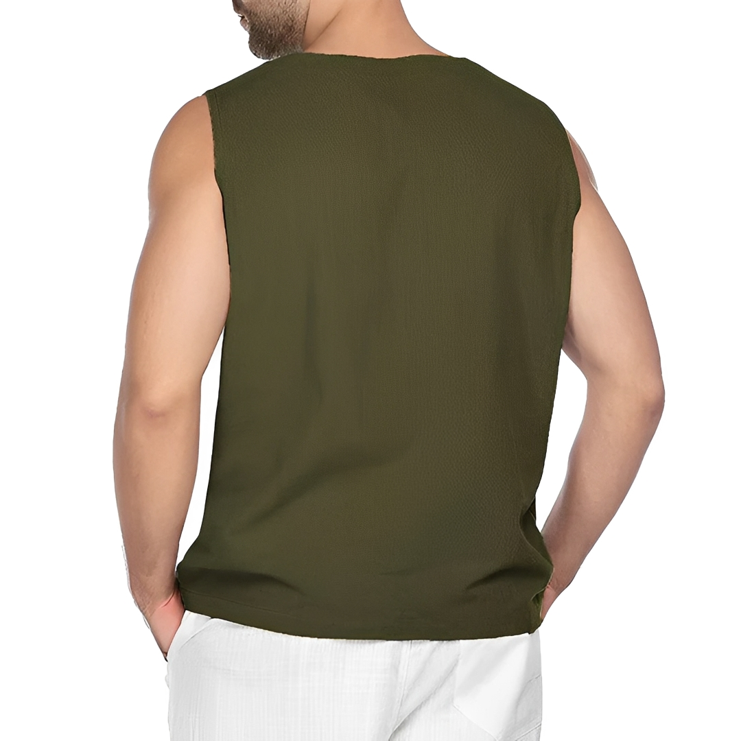 Junziem - Camisa de verano ligera y moderna para hombre