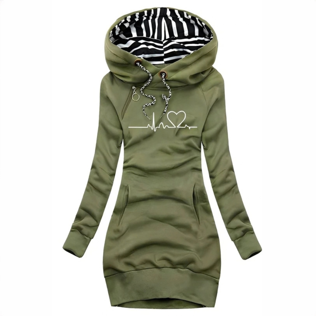 Jaidyn - Vestido con capucha con estilo