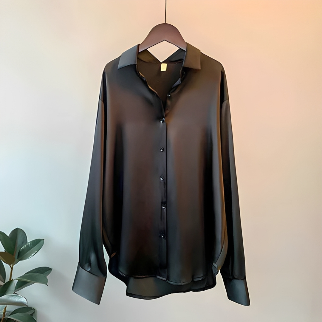 Zaniyah - Camisa Reluciente de Manga Larga