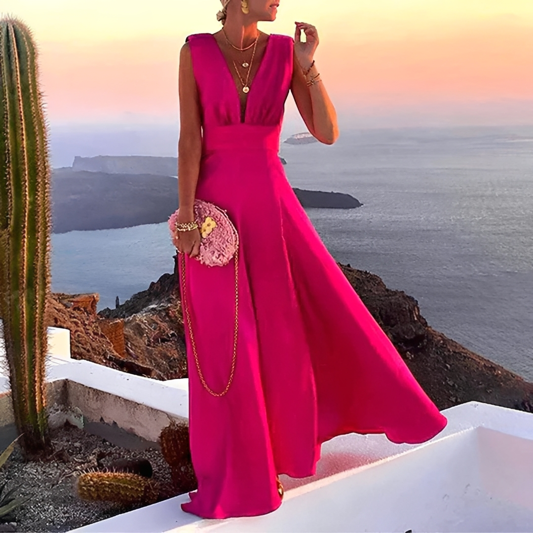 Lilyana - Vestido Maxi Elegante sin Mangas