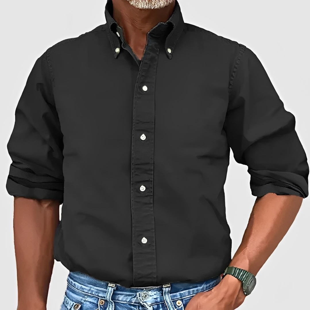 Edmond - Camisa tradicional de manga larga para hombre