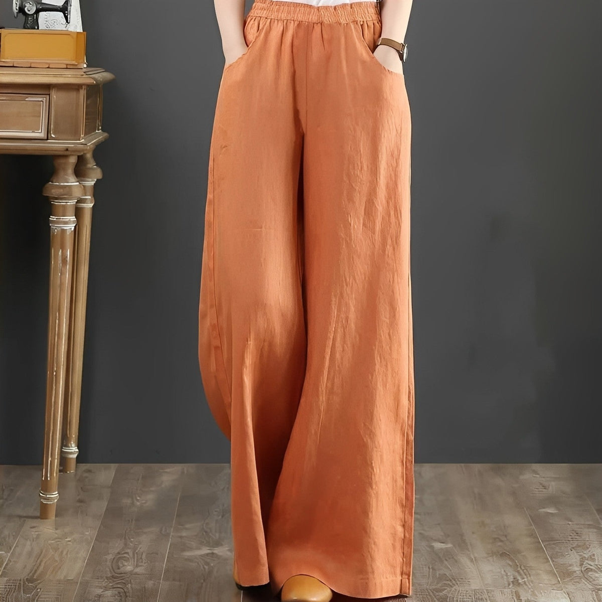 Dorothy - Pantalones cómodos de pierna ancha para damas