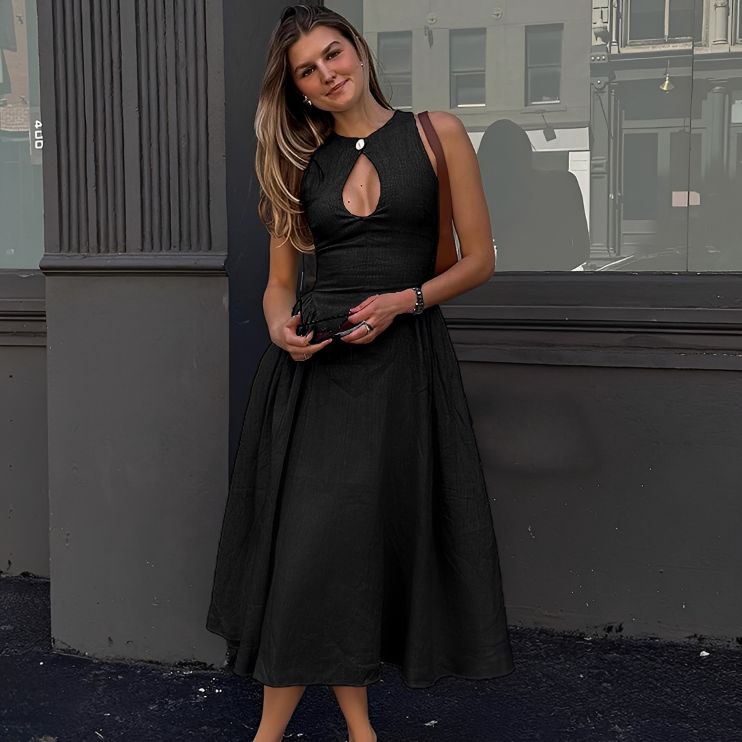 Chelou - Vestido Maxi con Pliegues