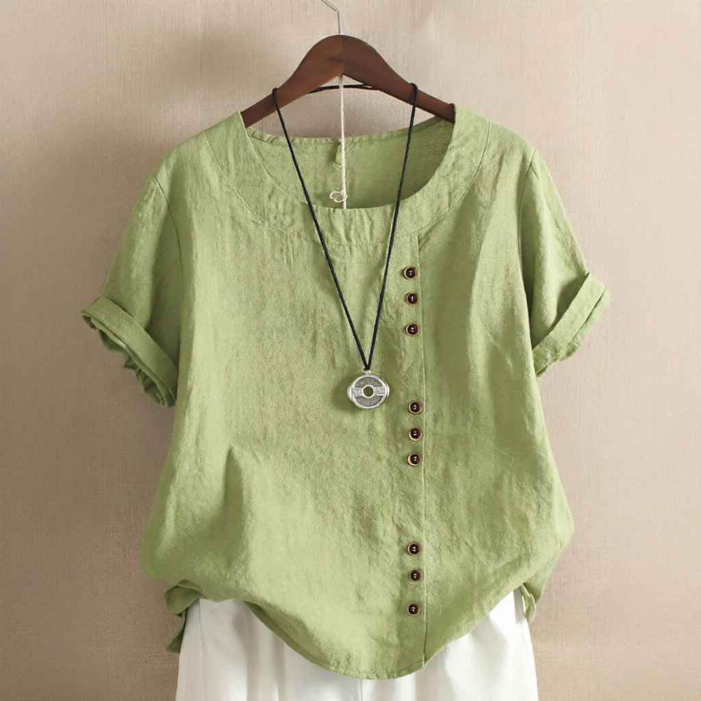 Noelle - Blusa Chic con Botones y Corte Holgado