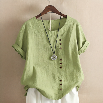 Noelle - Blusa Chic con Botones y Corte Holgado