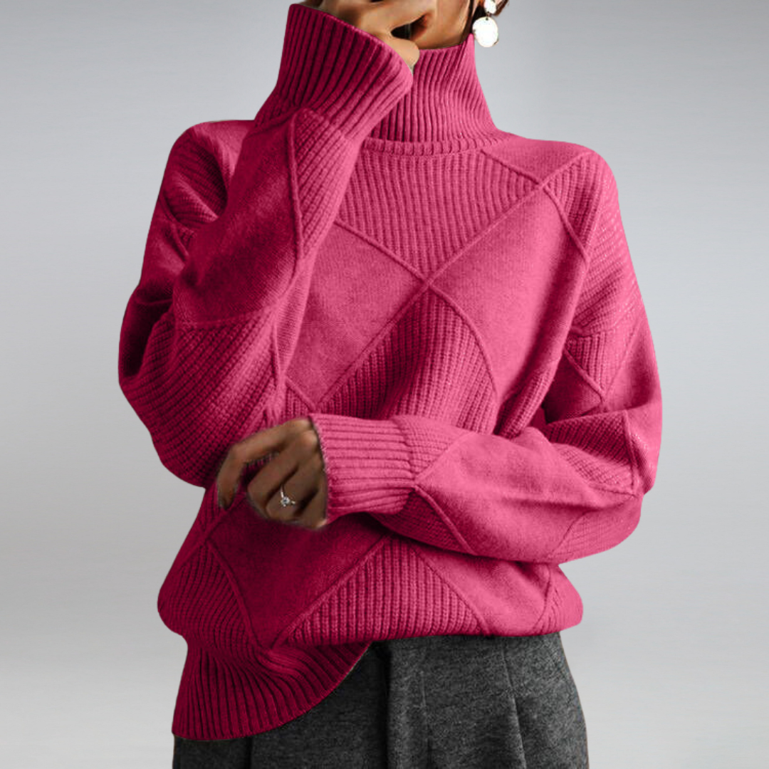 Camille - Suéter elegante de cuello alto