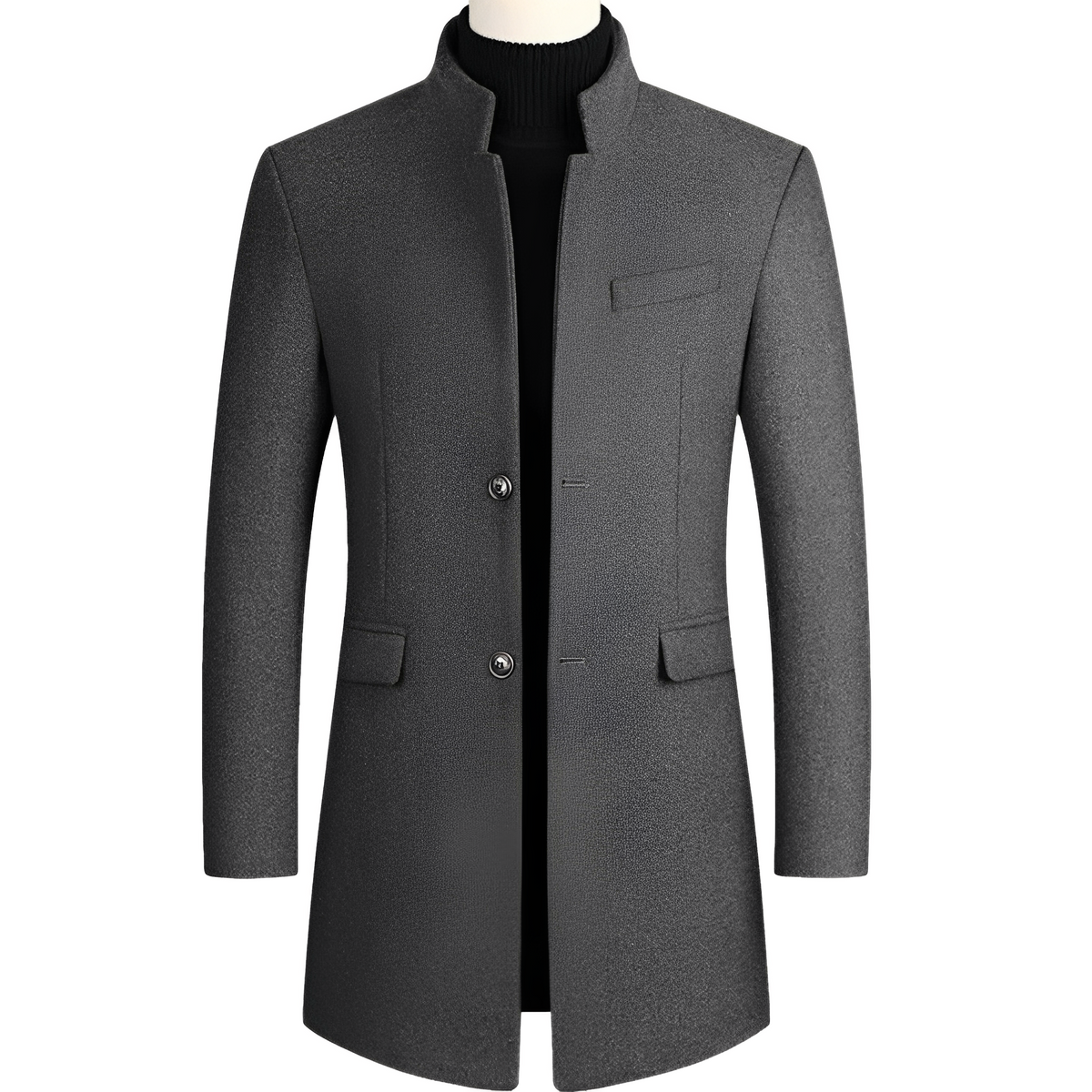 Andre - Abrigo elegante con cuello alto para hombres