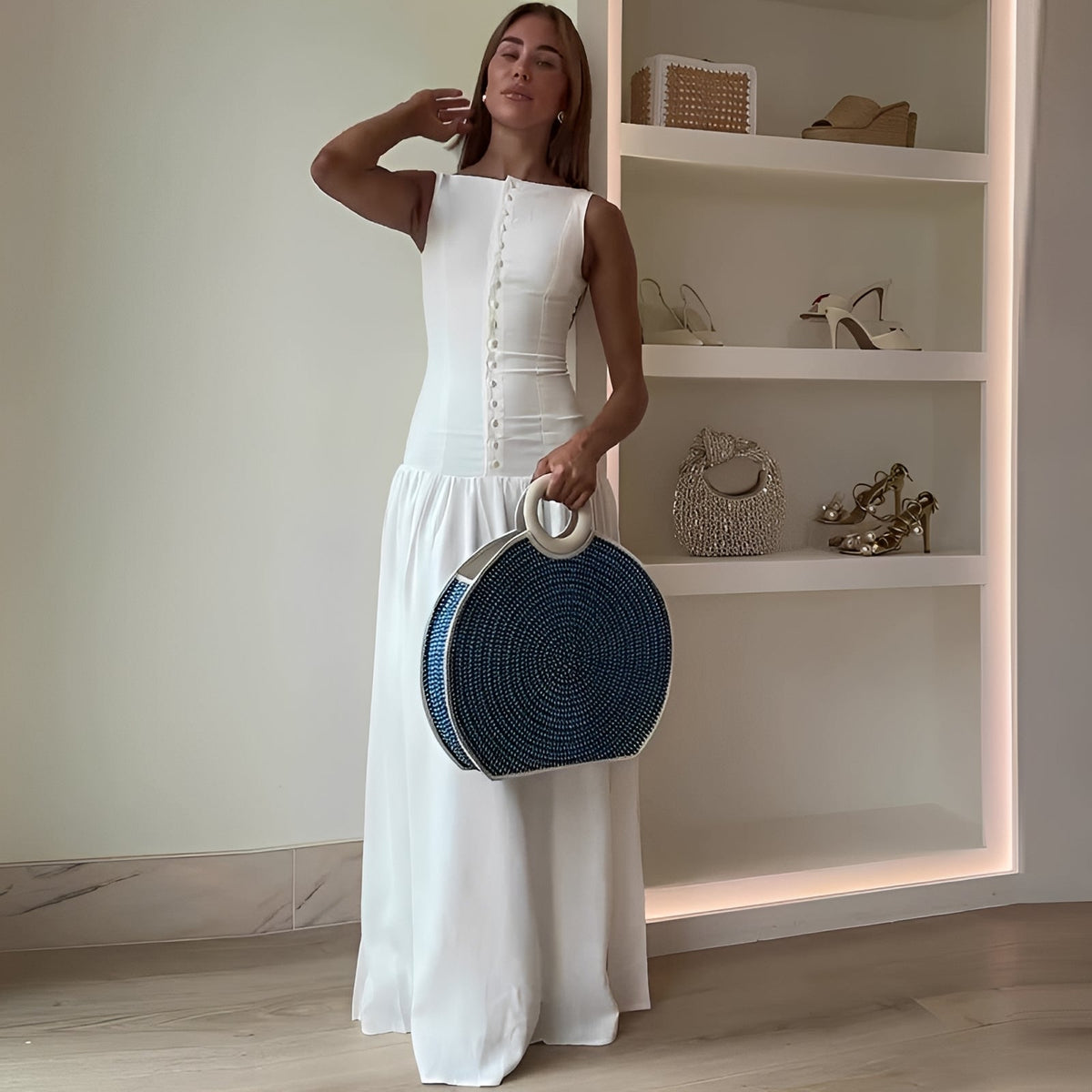 Marianne - Vestido Maxi Estilo Swing