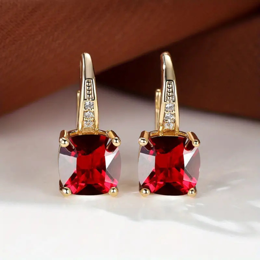 Naoko – Aretes elegantes con piedras brillantes