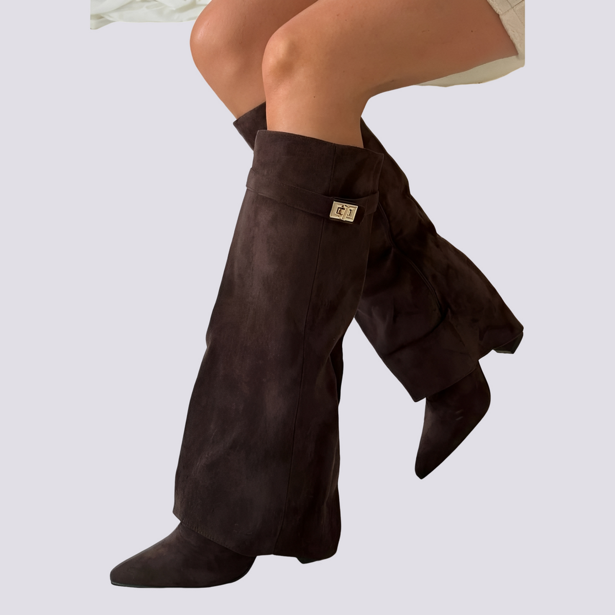 Blair - Botas Altas Elegantes con Solapa