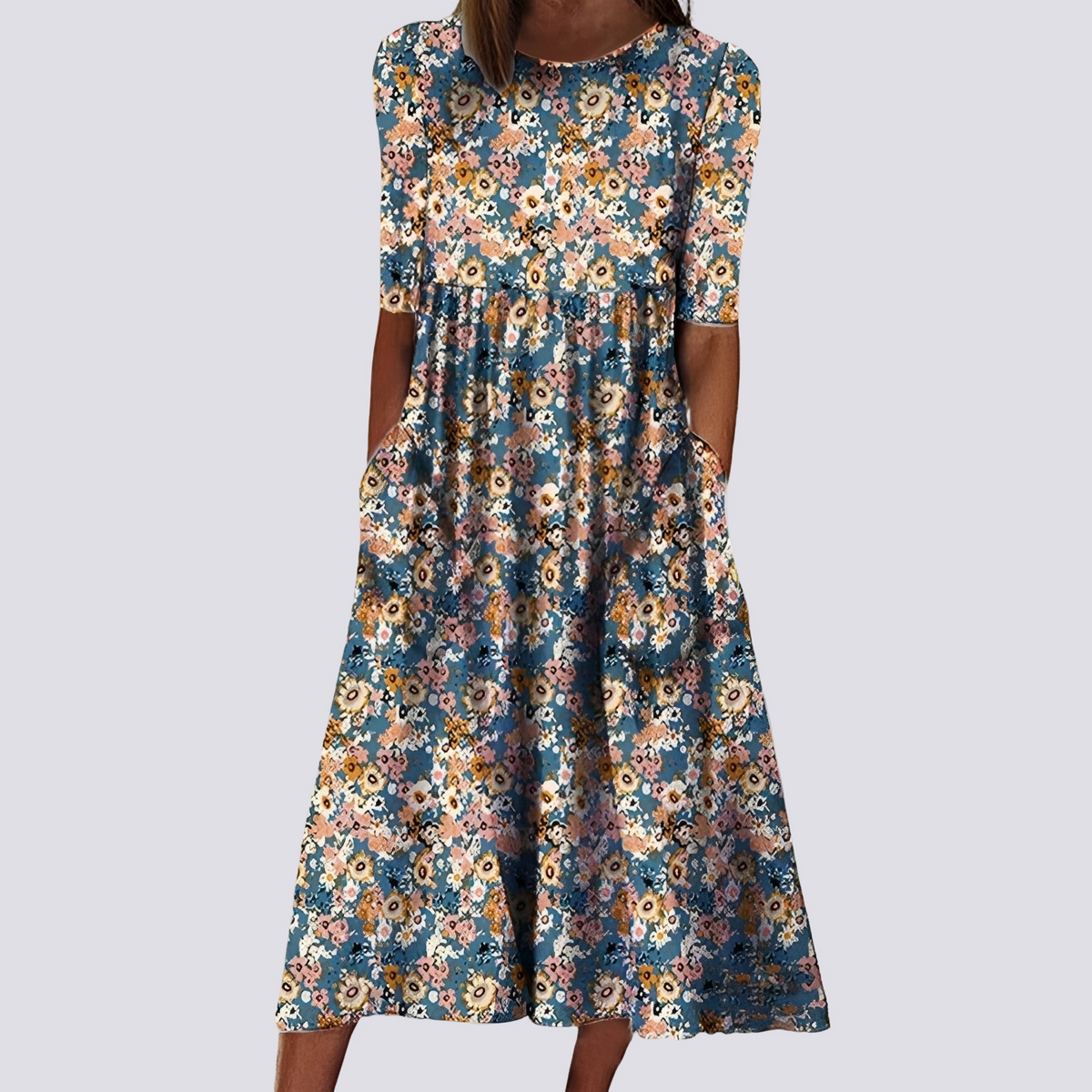 Lucie - Vestido Largo Floral Estiloso