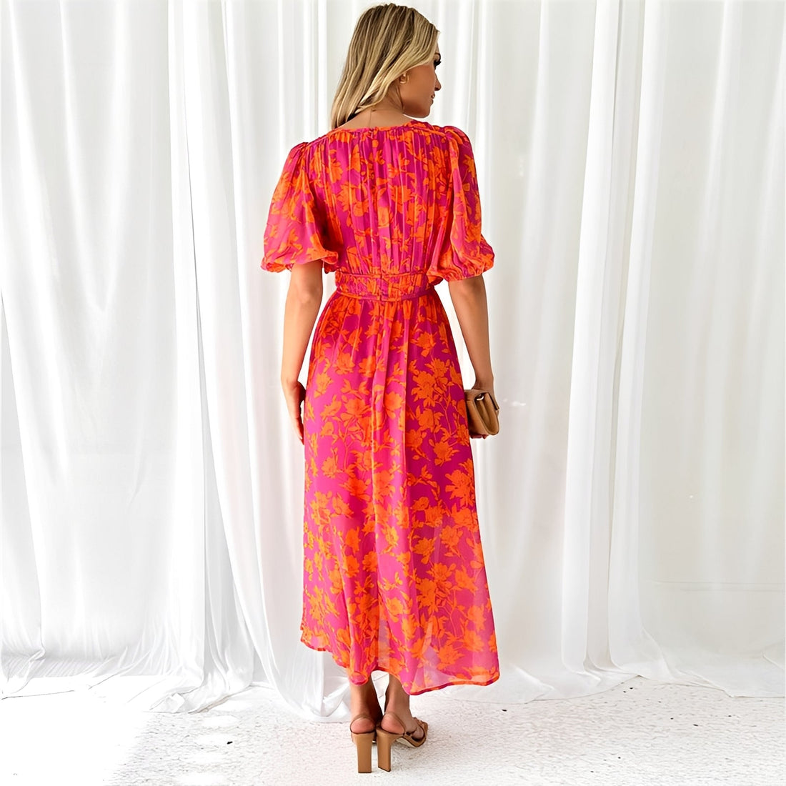 Louisa - Vestido Midi Suelto Floral