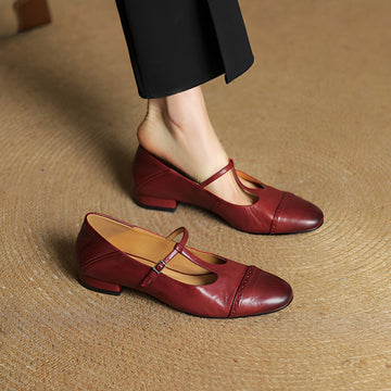 Aayan - Zapatos Planos Casuales con Hebilla