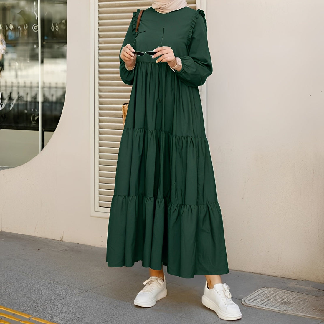 Margaret - Vestido Midi con Vuelo Elegante