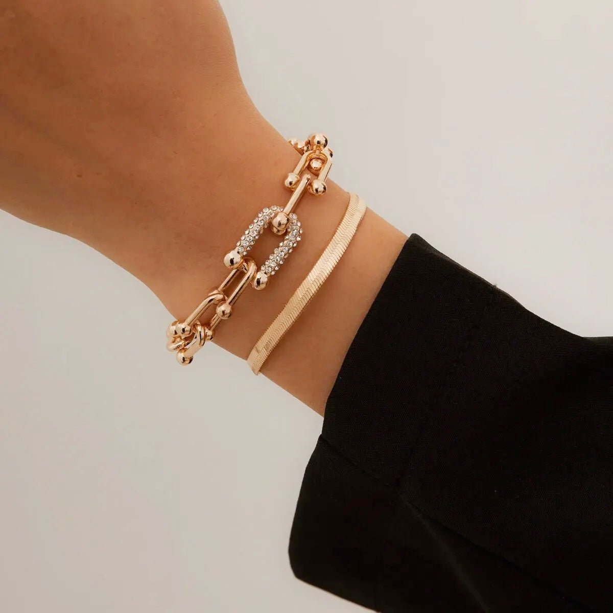 Maelys – Set de Pulseras Cadena y Serpiente