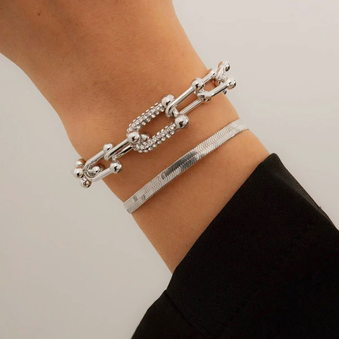 Maelys – Set de Pulseras Cadena y Serpiente