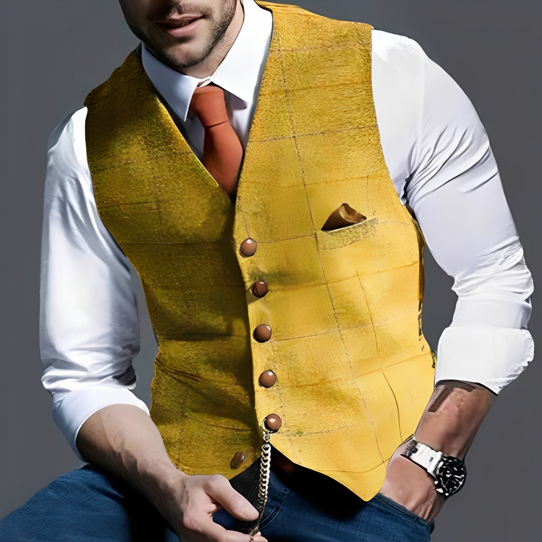 Royen - Chaleco refinado y lujoso para hombres