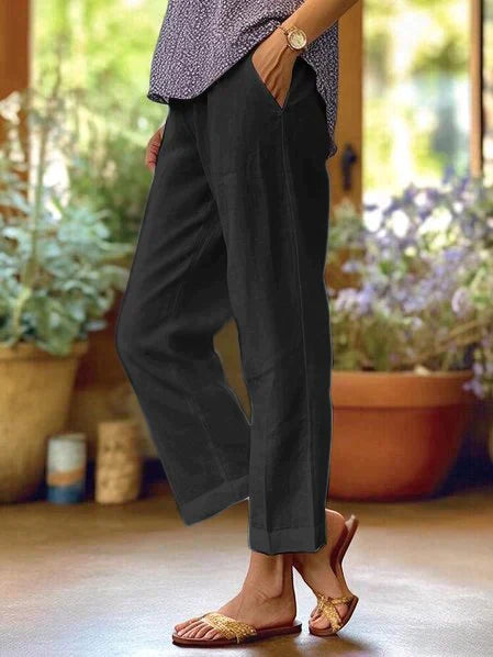 Oona - Pantalones de verano para mujer - Corte relajado para el día a día y la oficina
