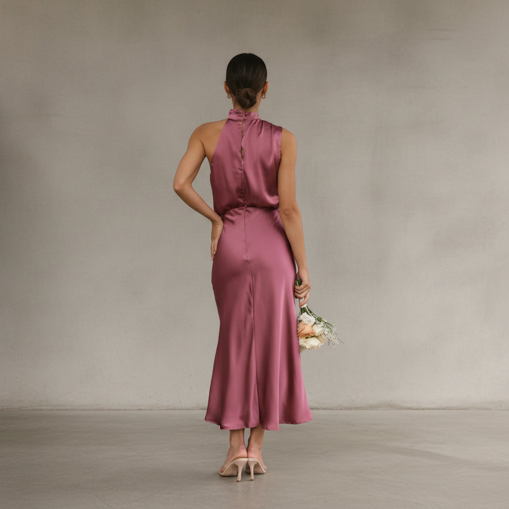 Juris - Elegante vestido largo brillante para ocasiones especiales
