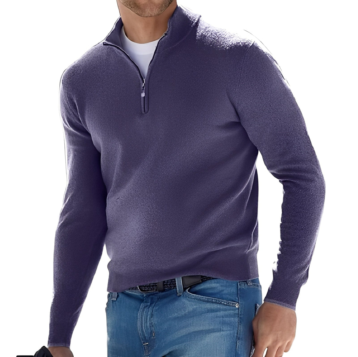 Ralph - Suéter cómodo para hombres con cremallera